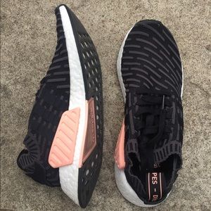 Women's Adidas NMD R2 Primeknit in "Utility Black"